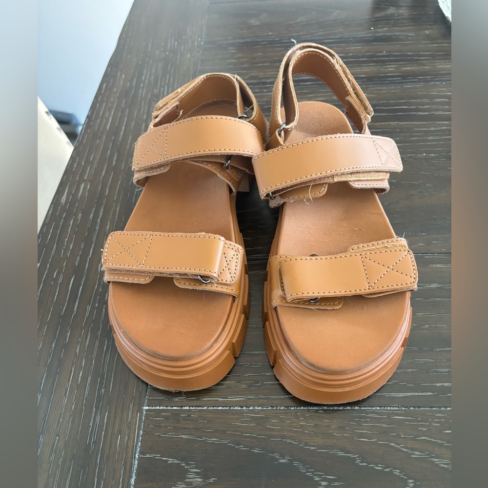 Mango  Brown Sandals